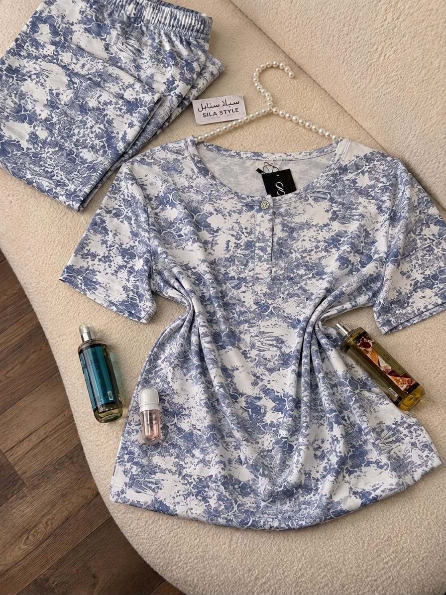 Color bloom pajama set